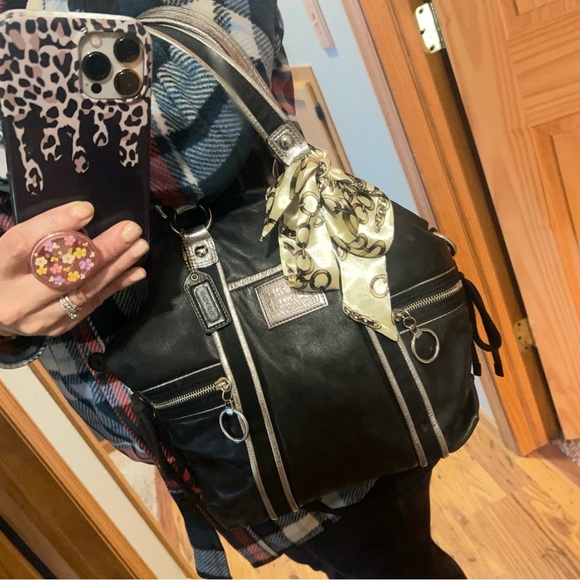 Coach Handbags - Coach Poppy Spotlight Glam Pocket Satchel